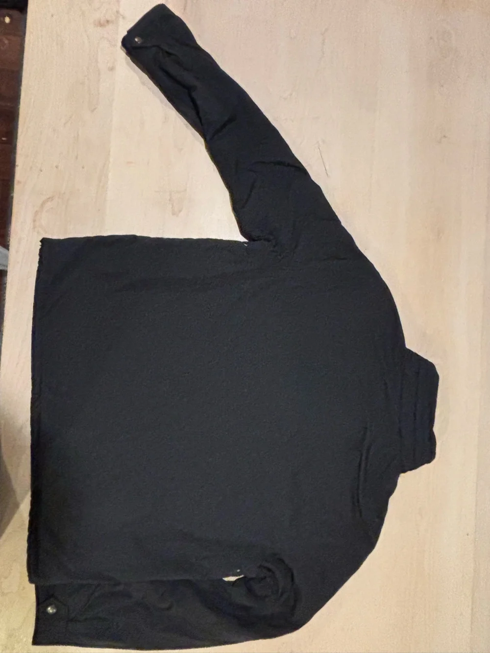 Ralph Lauren Black Lightweight Zip Shirt Jacket with Red Polo Logo